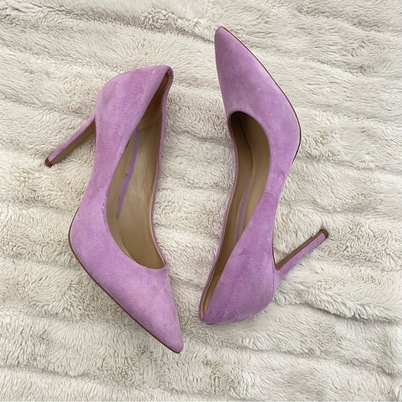 Sam Edelman Hazel Suede Pointed-Toe Pumps Heels Lavender Purple Size 9 - Picture 13 of 15
